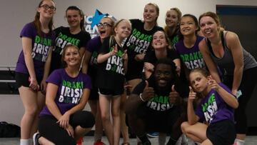 El corredor de la NFL fan del Real Madrid y el baile irlandés