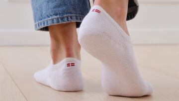Los calcetines 'pinkies' de Danish Endurance son tan cortos que no superan el tobillo.