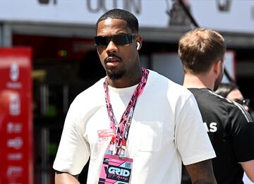 Marcus Thuram, futbolista francés del Inter de Milán, durante el Gran Premio de Mónaco de la Fórmula 1.