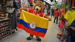 Berni, la mascota del Bayern de visita en Colombia