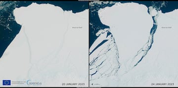 Huge iceberg breaks off in the Antarctic