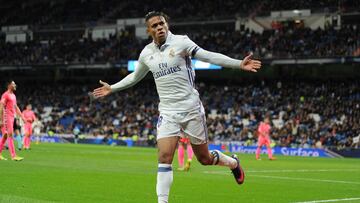 Mariano celebra un gol esta temporada.