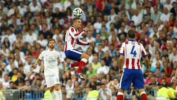 Antoine Griezmann en su debut con el Atlético el 19 de agosto de 2014.