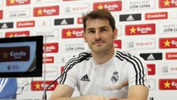 Casillas, en sala de prensa.