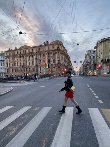 Sara Hurtado, en San Petersburgo.