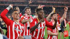 06/04/24 PARTIDO FINAL COPA DEL REY 2024
ATHLETIC DE BILBAO - MALLORCA 
ALEGRIA CELEBRACION CAMPEONES 
NICO WILLIAMS 