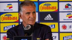 Carlos Queiroz en rueda de prensa para la convocatoria para amistosos