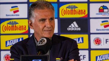 Carlos Queiroz en rueda de prensa para la convocatoria para amistosos