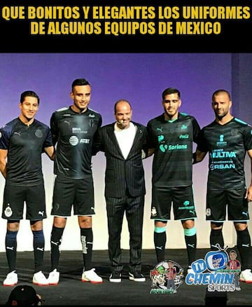 Los memes se burlan de los nuevos uniformes de Liga MX