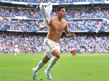 James Rodr&iacute;guez  anota su primer gol con Real Madrid en 2019