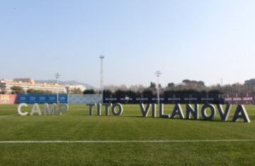 El Barcelona inaugura el 'Campo de entrenamiento Tito Vilanova'