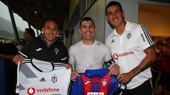 El animado encuentro de Medel y Roco con Fabián Orellana