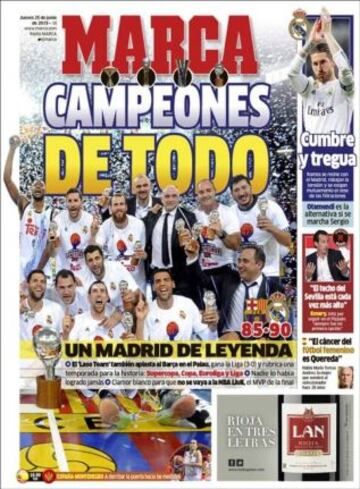 Portadas de la prensa deportiva