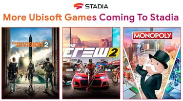 The Division 2, The Crew 2 y Monopoly rumbo a Stadia: fechas confirmadas