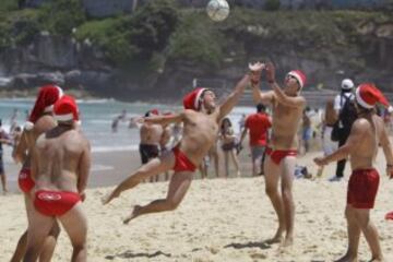 Los Papá Noel más divertidos del deporte