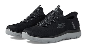 Zapatillas Skechers sin cordones para hombre en color negro y disponibles en Amazon