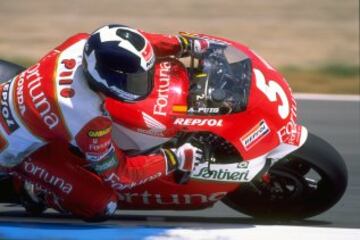 Alberto Puig ganó en el circuito de Jerez en 1995 y se apuntó su primera victoria en el mundial de 500cc. 