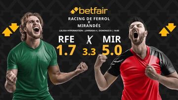 Racing de Ferrol vs. CD Mirandés: horario, dónde ver, pronósticos y clasificación