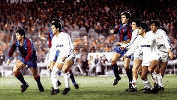 Duelo entre Real Madrid y Barcelona. 