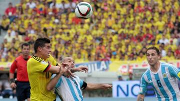 Colombia cayó en Barranquilla contra Argentina en la primera vuelta de Eliminatorias.