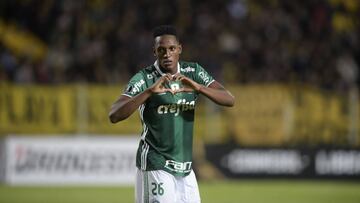 Yerry Mina demuestra con goles y continuidad su buen momento en Brasil.