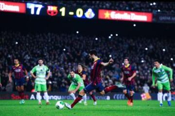 Copa del Rey. Barcelona-Getafe. 2-0. Cesc Fábregas marca el segundo gol de penalti.