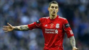 Daniel Agger, durante un partido del Liverpool.