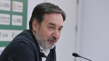 Fernández Monterrubio, en la sala de prensa