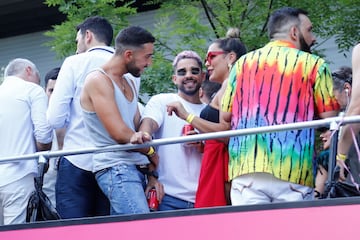 Miguel Frigenti durante la Manifestación del Orgullo LGTBI+ 2023.