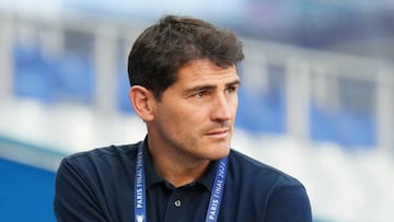 PARIS, FRANCE - MAY 27: Iker Casillas, former Real Madrid player looks on during the Real Madrid Training Session at Stade de France on May 27, 2022 in Paris, France. Real Madrid will face Liverpool in the UEFA Champions League final on May 28, 2022. (Photo by Angel Martinez - UEFA/UEFA via Getty Images)