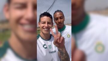 El colombiano aparece en un video junto a Stiven Barreiro y Jhonder Cádiz, dedicando un saludo en esta fecha especial.