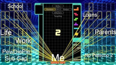 Cómo Tetris 99 te hacer sentir constantemente acorralado