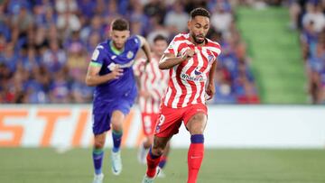 GETAFTE, SPAIN - AUGUST 15: Matheus Cunha of Atletico Madrid during the La Liga Santander match between Getafe v Atletico Madrid at the Coliseum Alfonso Perez on August 15, 2022 in Getafte Spain (Photo by David S. Bustamante/Soccrates/Getty Images)