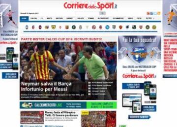 Portadas de la prensa extranjera