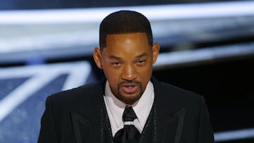 Will Smith wins the Oscar for Best Actor in "King Richard" at the 94th Academy Awards in Hollywood, Los Angeles, California, U.S., March 27, 2022. REUTERS/Brian Snyder