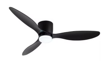 Ventilador de techo con luz led de oferta en AliExpress en su página web.
