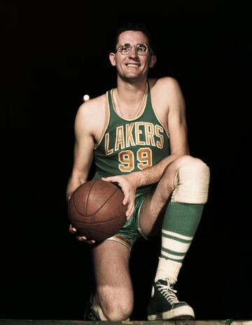 Le apodaron Mr. Basketball y es considerado uno de los pioneros del baloncesto profesional, que él con sus 2,08 y 111 kilos ayudó a convertir en un juego de gigantes. Sus rebotes y su intimidación obligaron a cambiar normas para adaptarlas a un pívot que participó en los cuatro primeros All Star Game de la NBA y que personificó a los primeros Lakers de Minneapolis, con los que ganó cinco títulos entre la BAA y la primera NBA. Formó parte de la clase inaugural del Hall of Fame (1959) y se le nombró mejor jugador de la primera mitad del siglo XX. El primero en la estirpe de pívots de los Lakers, ya estaba retirado (incluso había sido entrenador de la franquicia durante una temporada) cuando llegó el traspaso a Los Ángeles en 1960.