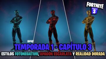 C&oacute;mo conseguir los skins Fotonegativo, Apag&oacute;n Escarlata y Realidad Dorada en Fortnite