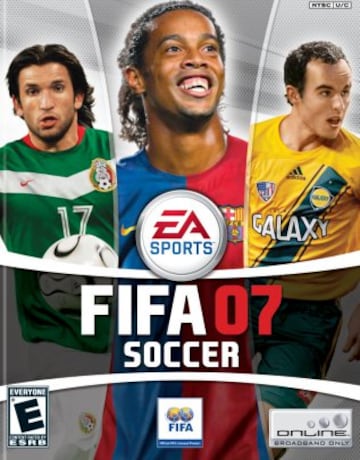 Para el FIFA 07 la portada fue encabezada por Ronaldinho, 'Kikín' Fonseca y Landon Donovan.