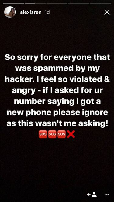 Hackean a Alexis Ren y hacen una proposición indecente a Justin Bieber