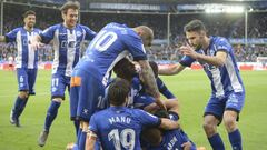 12-51-18, VITORIA
 FUTBOL, PRIMERA DIVISION: ALAVES-ATHLETIC
 el alaves celebra el 2-0
 FOTO: L. RICO   