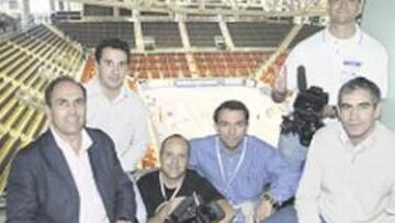 <b>AL COMPLETO.</b> López Maeso, Mielgo, Edu, Calleja, Vispe y Pastor