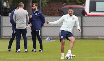 El entrenamiento de España previo a la final contra Francia