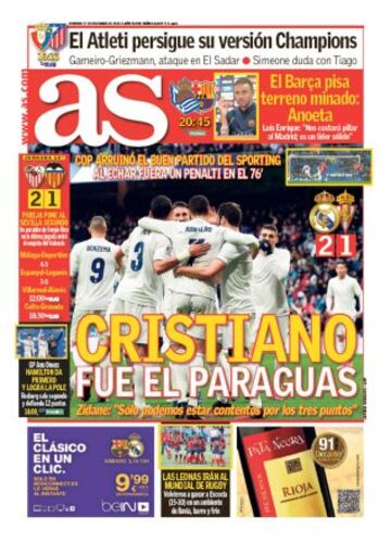 Las portadas de AS de noviembre