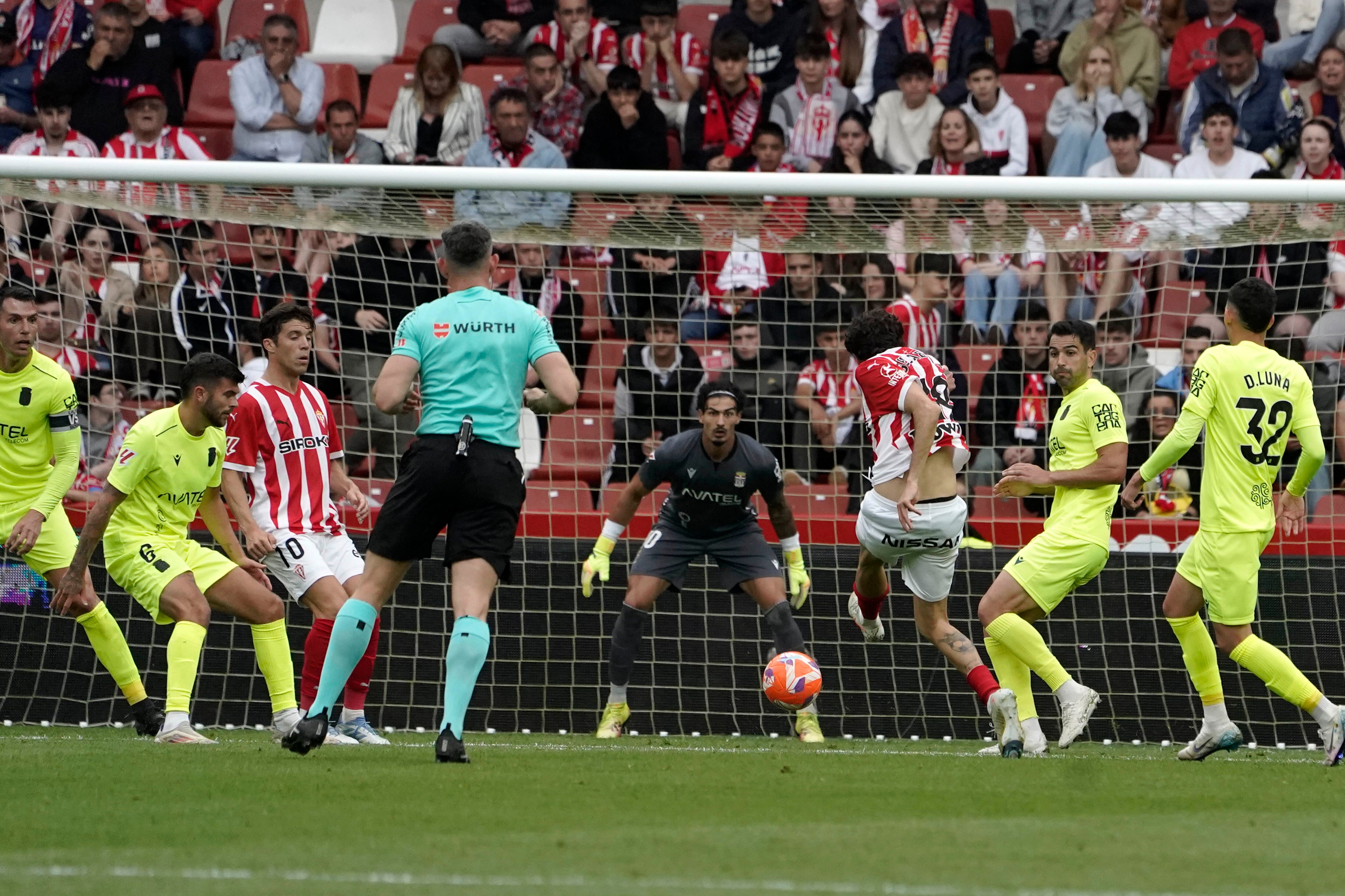 25/05/25 PARTIDO SEGNDA DIVISION SPORTING GIJON - CARTAGENA PTIMER GOL EMPATE CESAR GELABERT 1-1