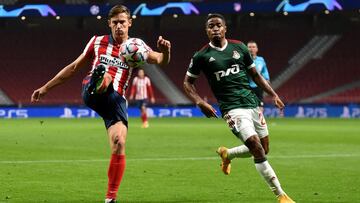 Marcos Llorente, en el Atlético-Lokomotiv