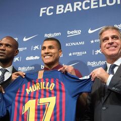 Abidal confirma que Murillo "podrá jugar" contra el Valencia