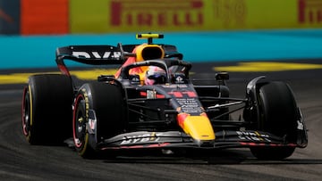 Checo Pérez terminó en el cuarto lugar en el GP de Miami