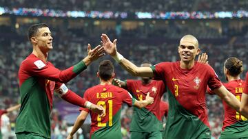 Portugal se apuntó como candidato al título en el Mundial de Qatar después de golear 6-1 a Suiza con Cristiano Ronaldo como suplente y Ramos como figura.