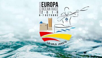 Cartel promocional de los Campeonatos de Europa de Ocean Race de Kayak de Mar que se celebrar&aacute;n en Villajoyosa el 6 y 7 de octubre.